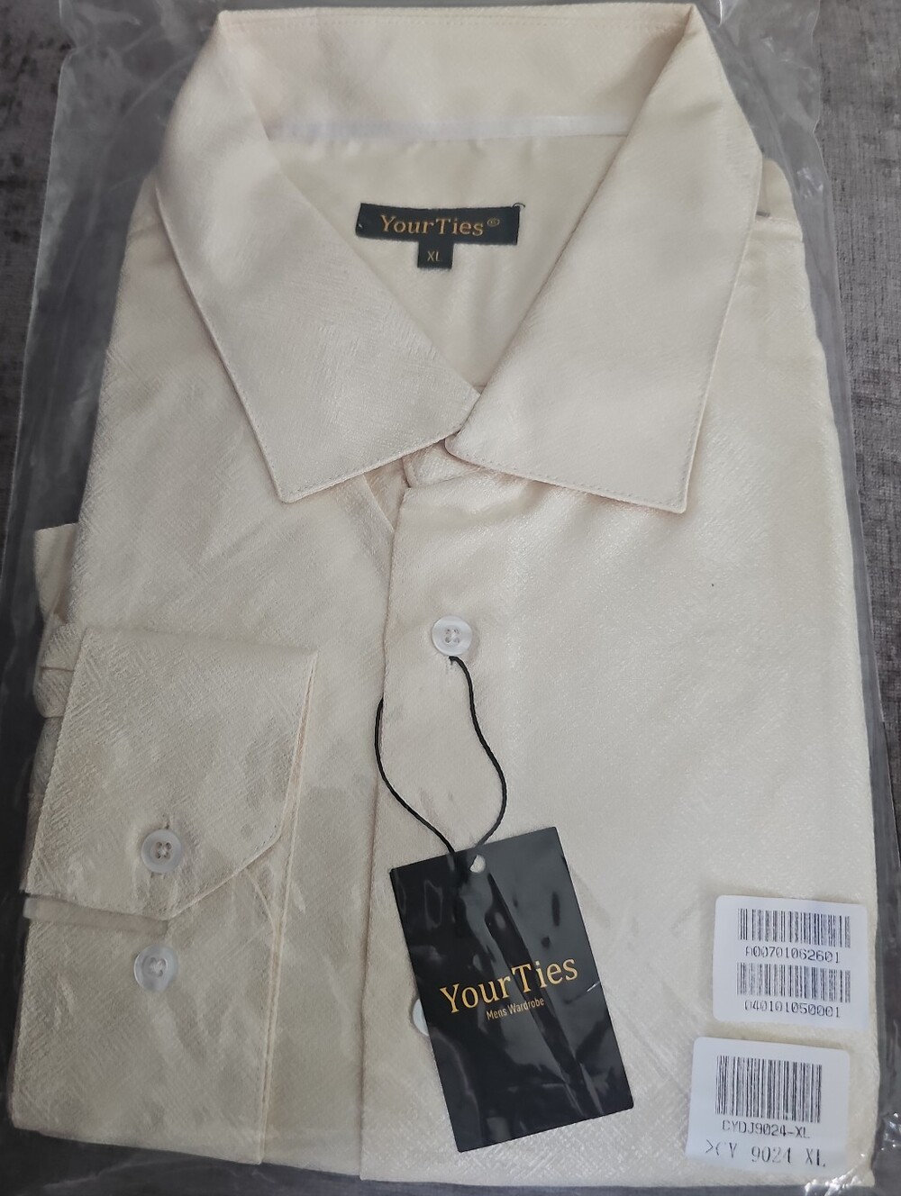 Men's Ivory Dress Shirt • Formal Wedding Party Button Down